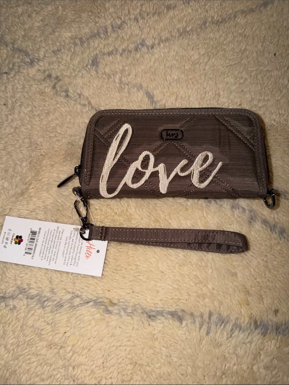 Lug Love Brushed Walnut Whirly Wallet